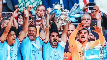 Watch City lift the FA Cup!
