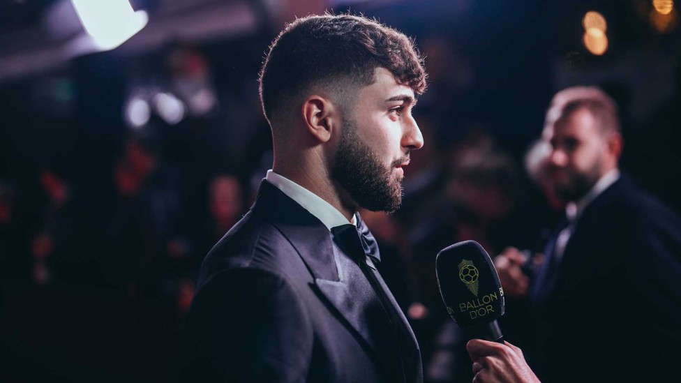LOOKING SMART : Josko answers questions from the waiting press as he arrived at the Ballon d’Or ceremony in Paris.