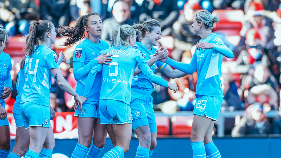STRIKE FORCE: City salute Ellen White after her goal put us ahead