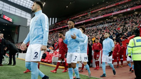 RETURN: Raheem Sterling back at Anfield after leaving for City in 2015.