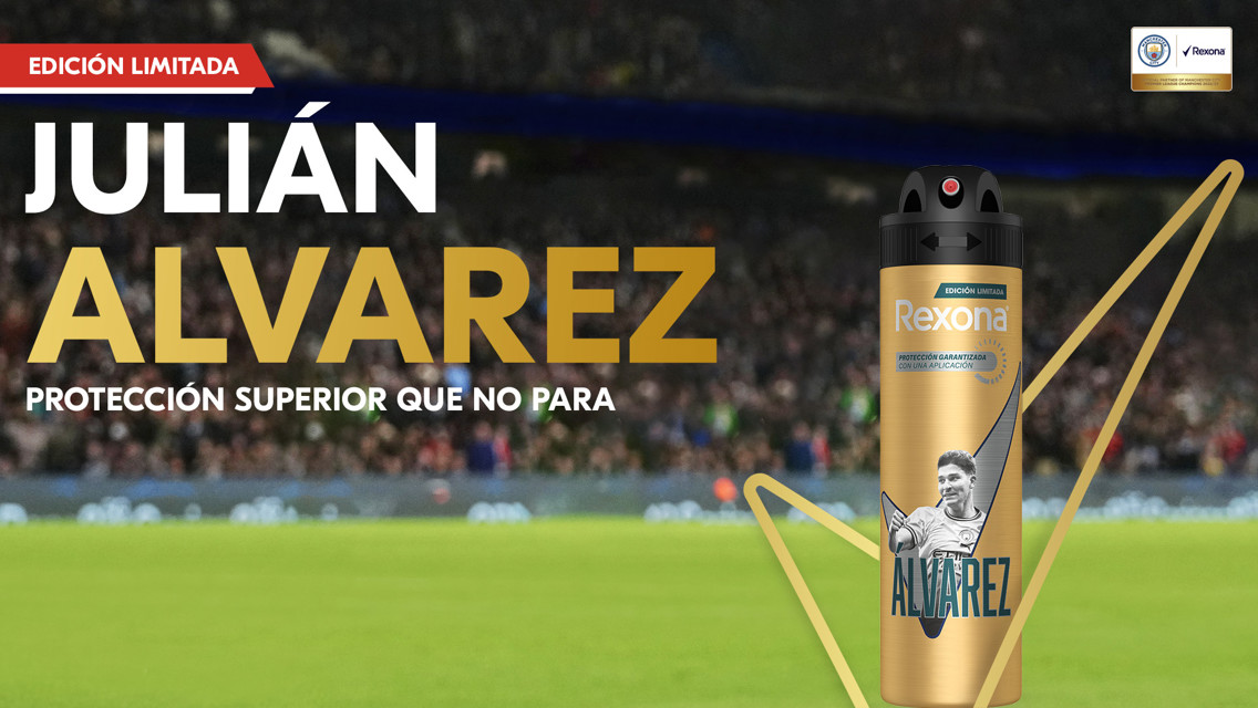 Manchester City y Rexona: nueva edición limitada de Julián Alvarez