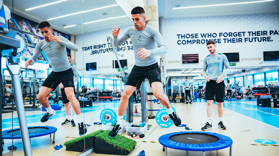 MIRROR IMAGE : Joao Cancelo with a spring in his step