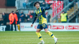 IT'S YOURS: Lewis credits the goal to Khusanov!