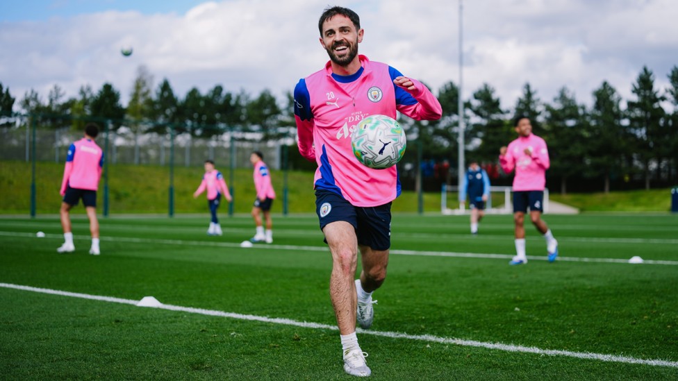 OUR SKIPPER : Bernardo Silva in action. 