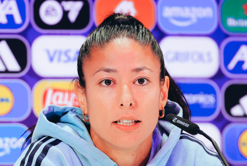En la rueda de prensa previa al España-Italia de fase de grupos.