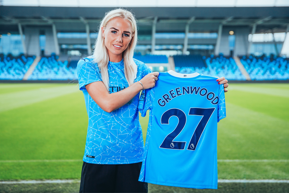 MAKING MOVES : Greenwood completes her move to City from Olympique Lyonnais after a season with the French club