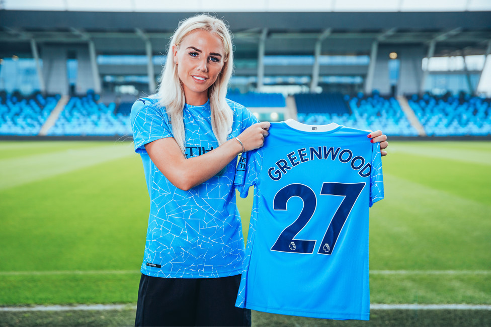 MAKING MOVES : Greenwood completes her move to City from Olympique Lyonnais after a season with the French club
