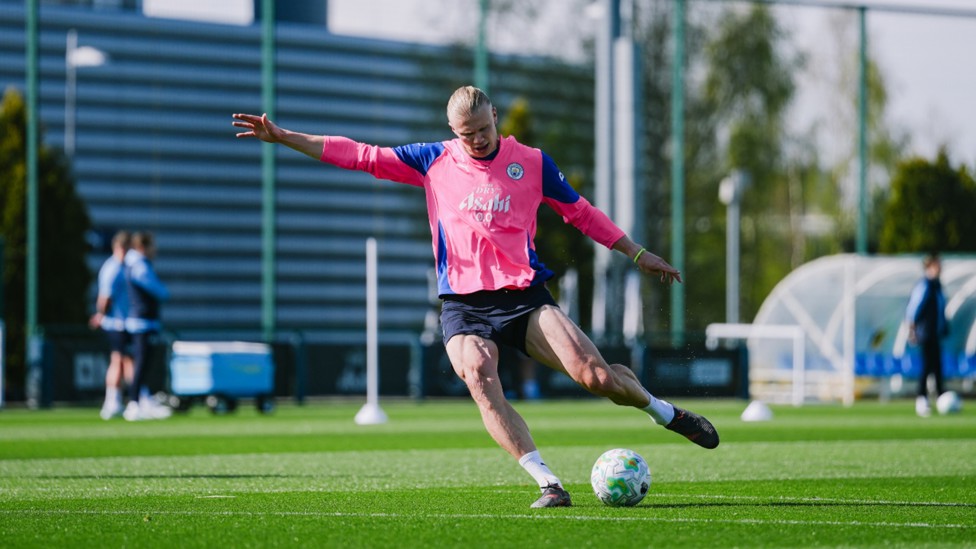 NORSE CODE: Erling Haaland shows off his predatory prowess.