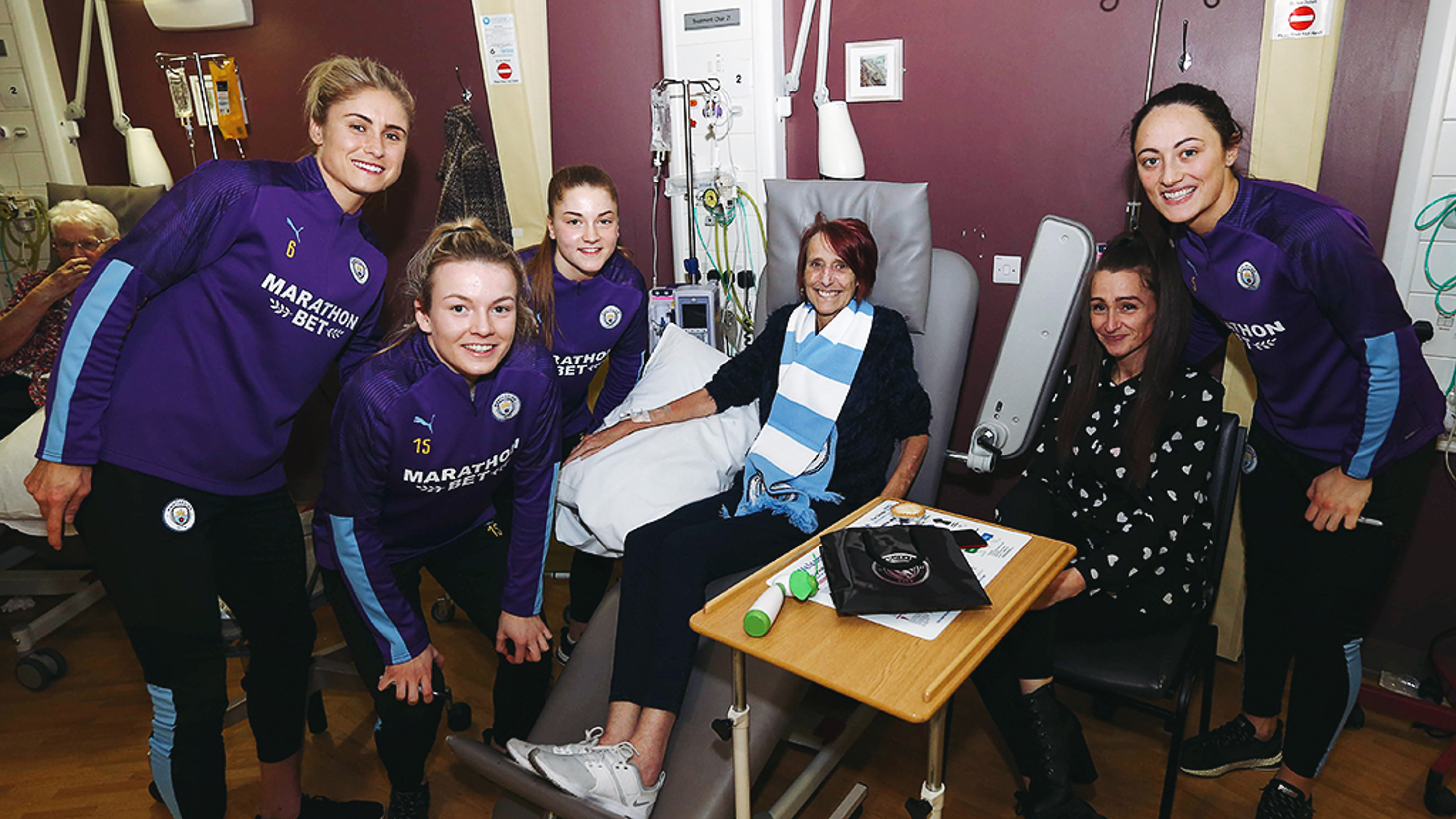 City spread festive cheer with hospital visits