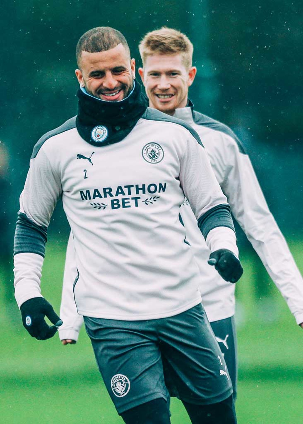 Kyle and Kev enjoy a laugh