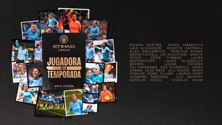 ¡Vota ya la Jugadora Etihad de la Temporada!