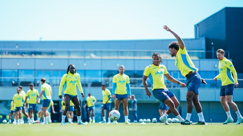 UP FOR THE CUP : City putting in the work.