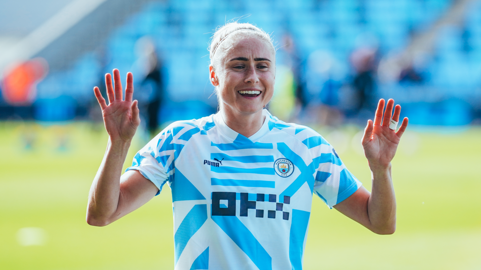 HAPPY HOUGHTON : Steph Houghton hoping for a happy 2023 on the pitch.
