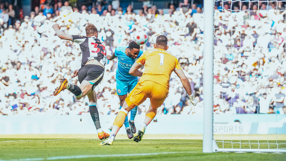 RAZZLE DAZZLE : Sterling heads in the opener!
