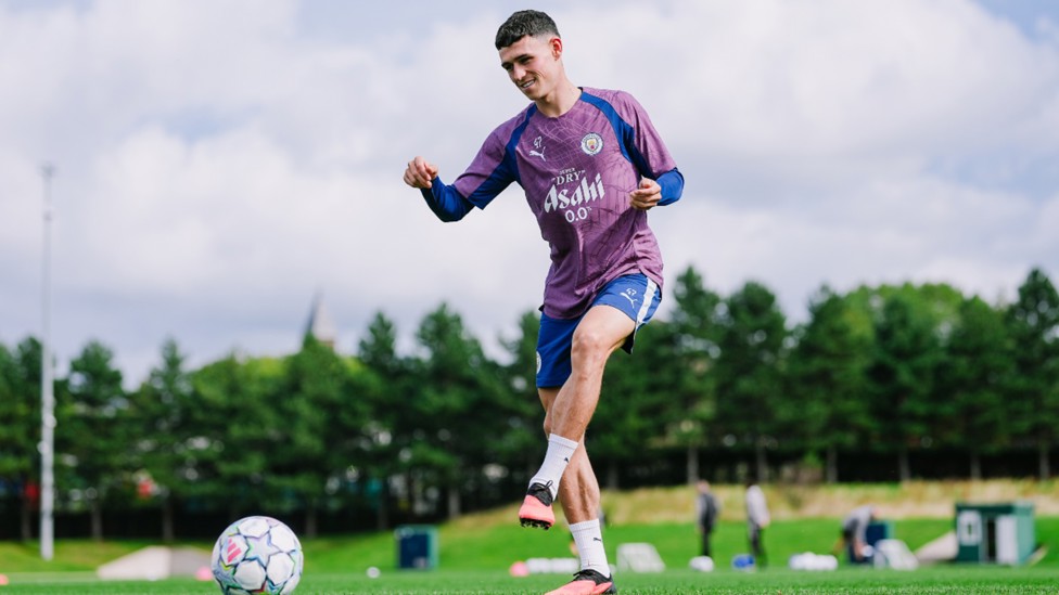 BEST FOOT FORWARD: From Phil Foden.
