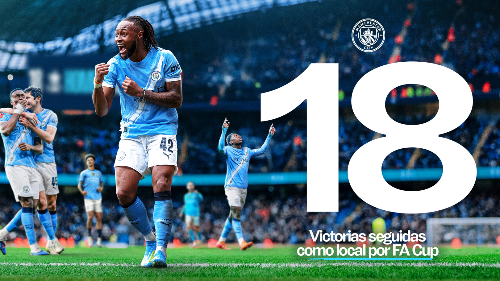 El City establece el récord de victorias consecutivas como local en la FA Cup