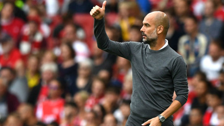 THUMBS UP: Pep's seal of approval.