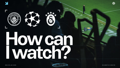How can I watch City v Galatasaray on TV?