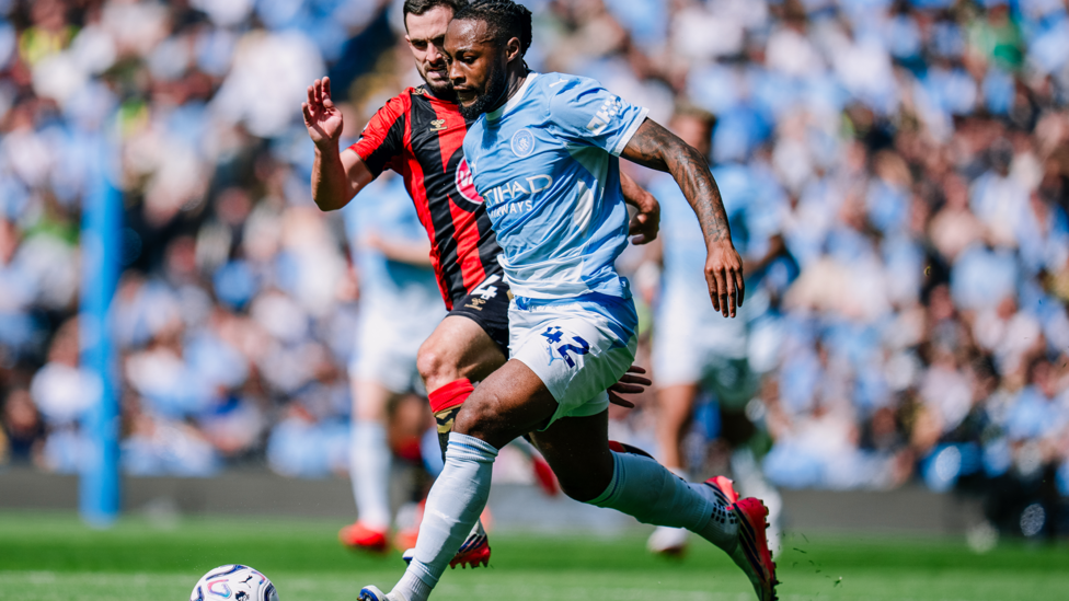 SPEEDY SEMENYO : Getting forward early on.