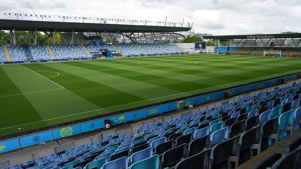 STAGE IS SET : The Joie Stadium in perfect condition ahead of our FA Youth Cup final. 