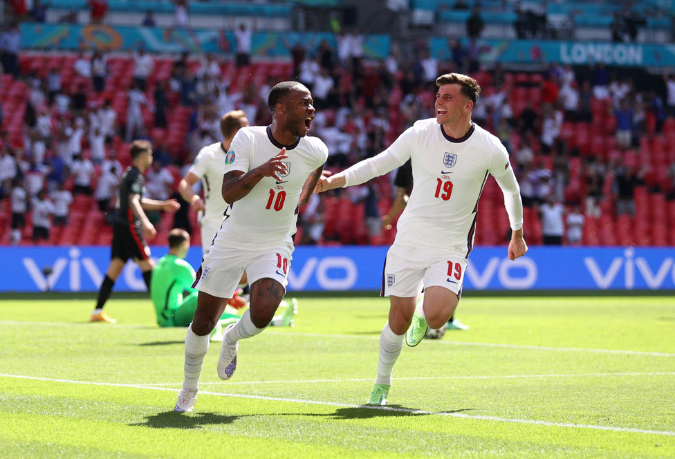 STERLING WORK : Raheem Sterling set England off and running with a 1-0 win over Croatia