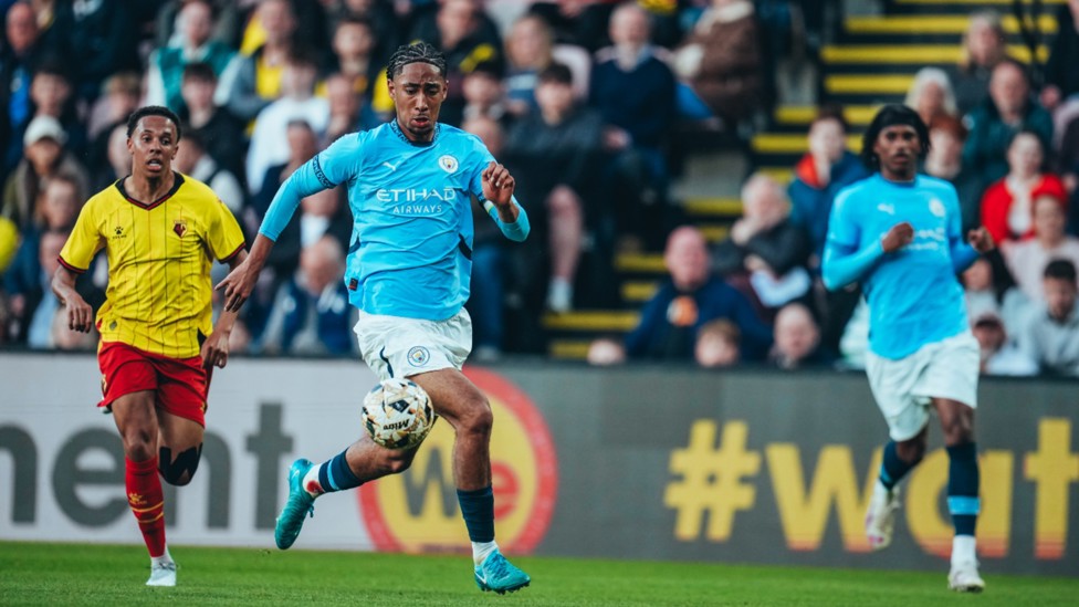 LEADING MAN: Skipper Kaden Braithwaite drives City on.
