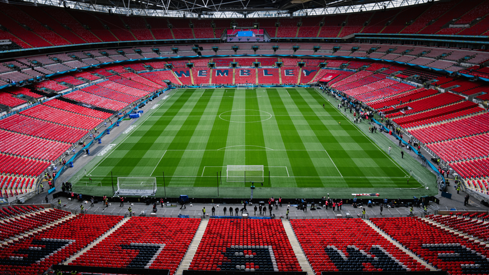 ETIHAD SOUTH : Back at Wembley for a fourth FA Cup final in succession!