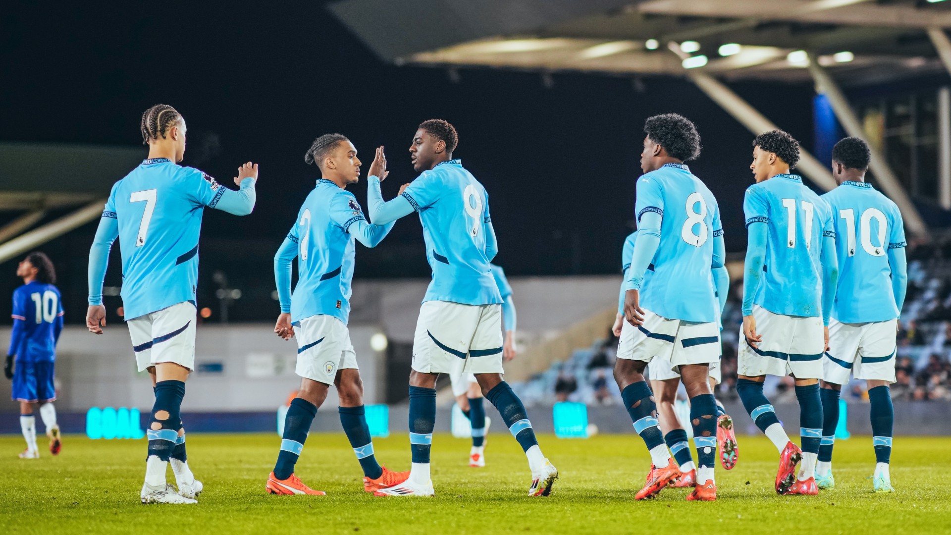 CELEBRATION TIME: After Divin Mubama's early goal.