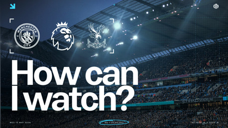 How can I watch City v Palace on TV?