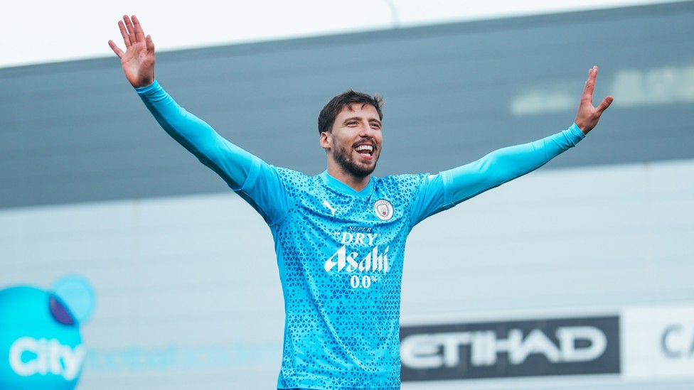 LET'S GO : Ruben Dias in high spirits ahead of another Premier League test
