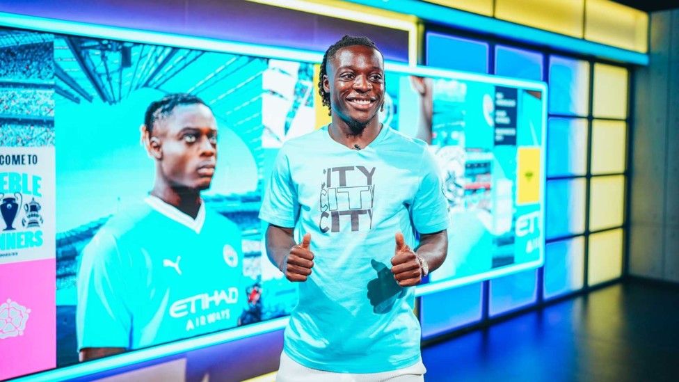 DOKU IS A BLUE : Jérémy signed for City in 2023.