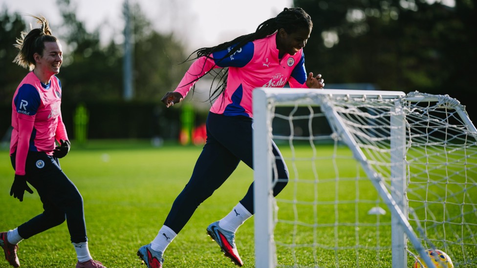 GOAL  : Bunny doing what she does best! 