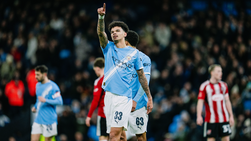 ANOTHER ONE : O'Reilly celebrates making it 8-0.