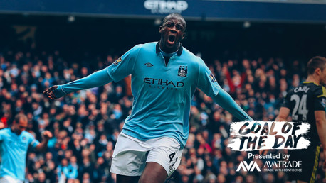 GOTD: Today's goal of the day is an exquisite curling effort from Yaya Toure against this Sunday's opponents back in 2013