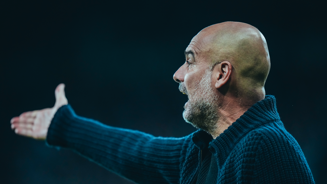 THE BOSS: On the touchline.