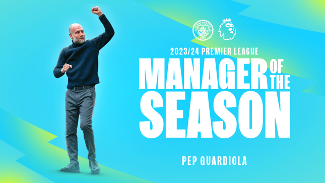 Guardiola named Premier League Manager of the Season 