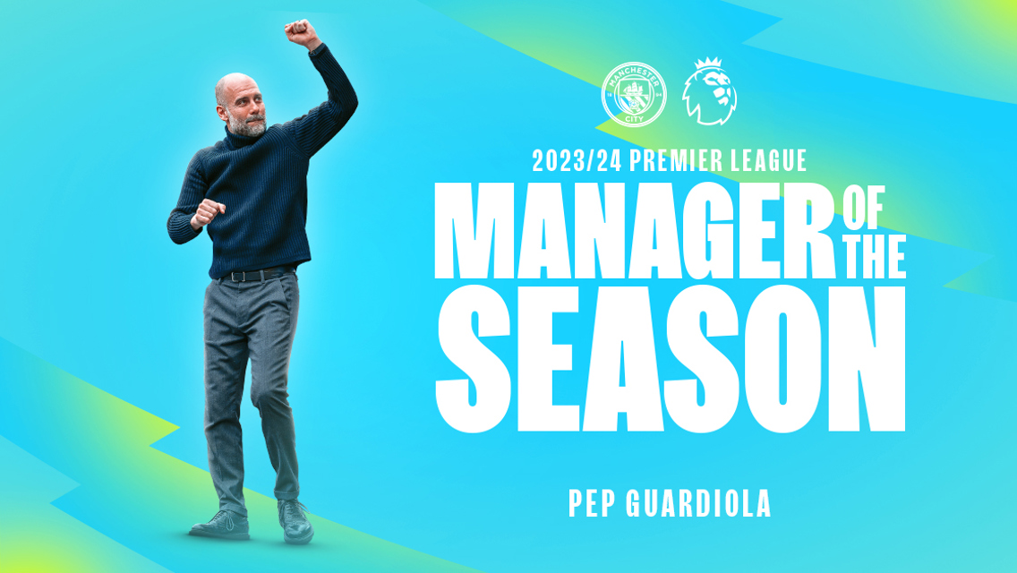 Guardiola nommé Manager de la Saison de Premier League