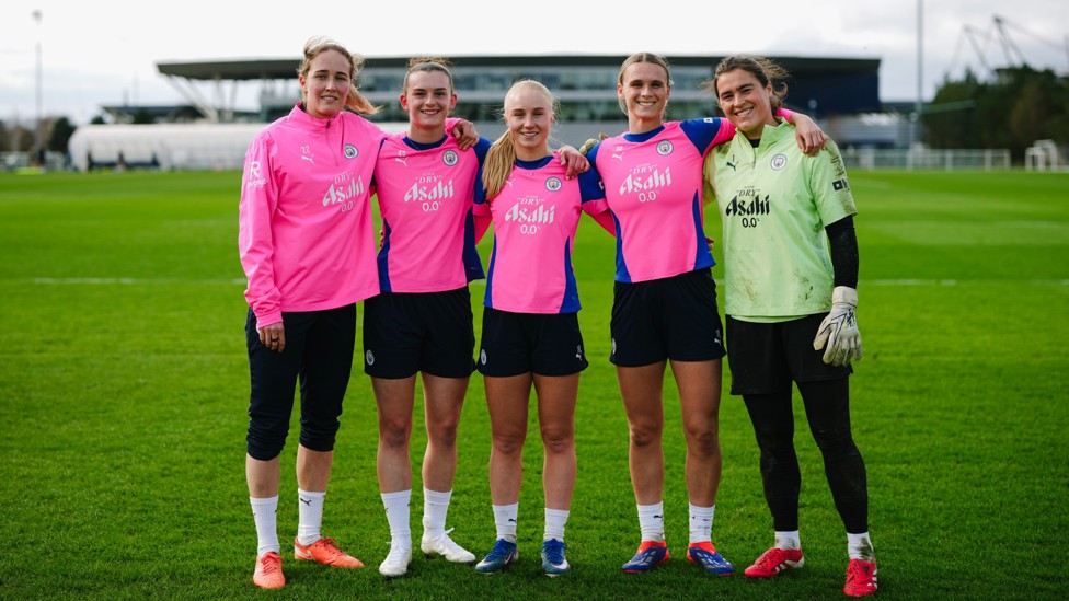 WINNERS : Big smiles for the successful side!