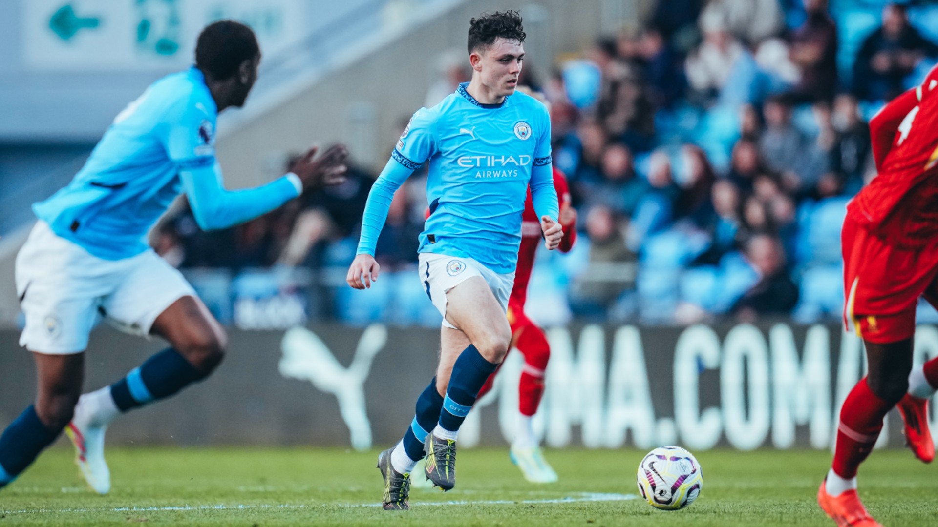 MIGHTY MUIR : Ashton Muir drives forward.