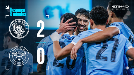 City 2-0 Brentford: resumen extendido