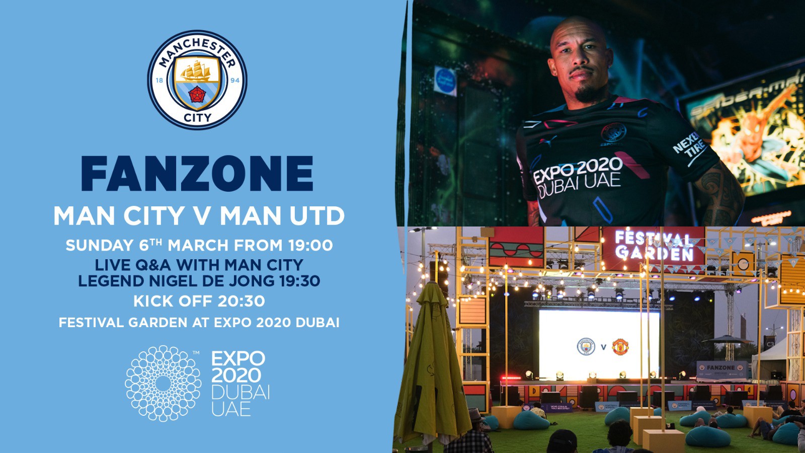  Expo 2020 Dubai to host Manchester derby fan screening with Nigel De Jong