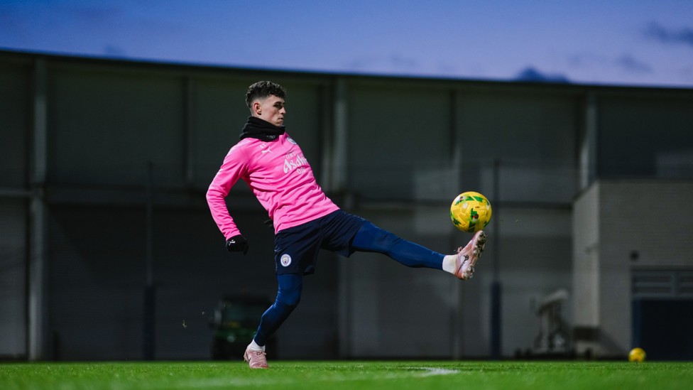 MESMERISING : Phil Foden gets the ball under his spell. 