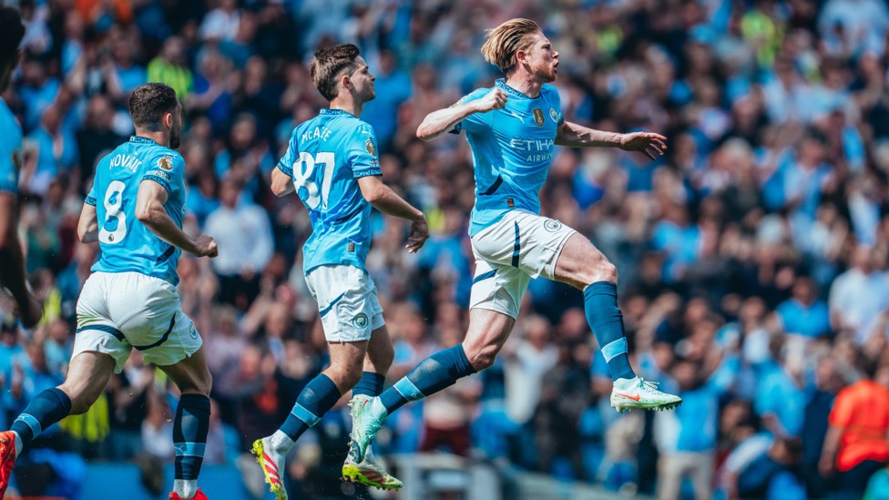 COMEBACK KINGS : Kevin De Bruyne was the catalyst for a comeback 5-2 home victory over Crystal Palace