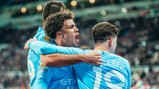 BRILLIANT BOBB: Celebrates the late winner!