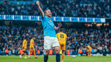 FIST PUMP: De Bruyne celebrates.
