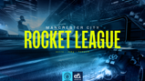 Promotional image for Manchester City's Rocket League esports team featuring team members acrro, ejby, and TempoH. It includes the Manchester City esports logo and a Rocket League car graphic.
