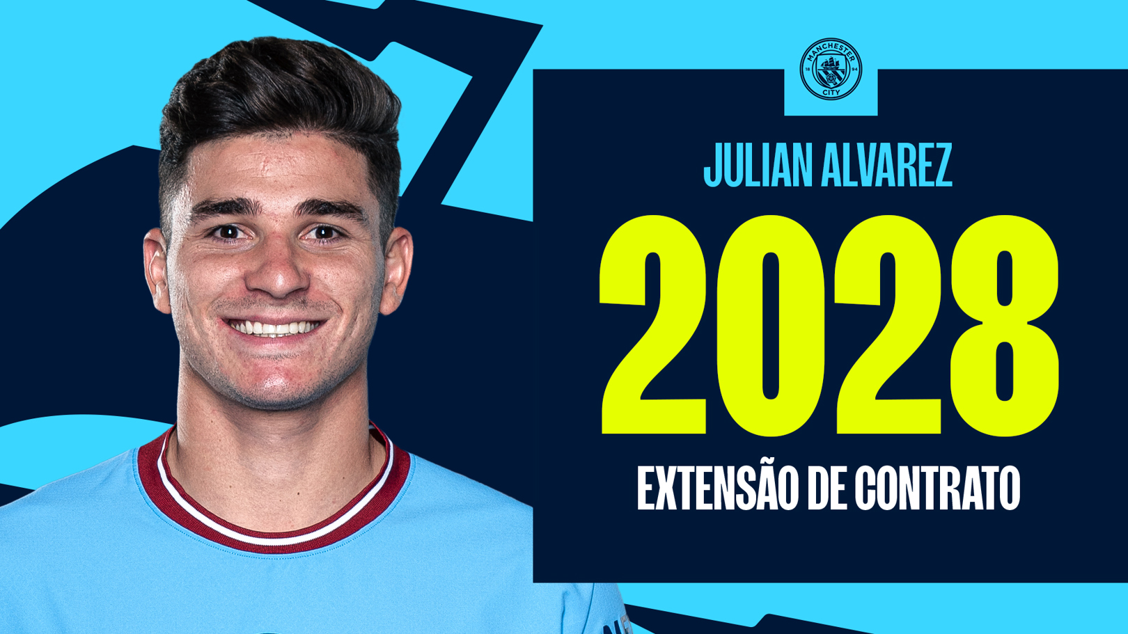 Julián Álvarez renova o seu contrato com o City!