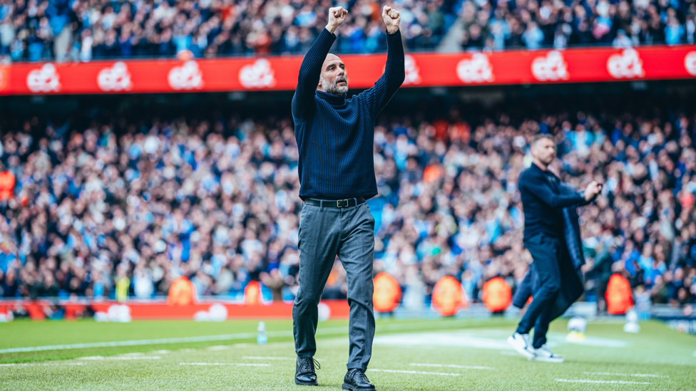 HAPPY PEP : The boss enjoyed that start.