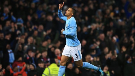 HOME AND HOSED: Danilo's strike seals City's 17th-consecutive Premier League win.