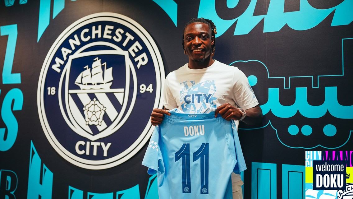Doku’s squad number revealed  